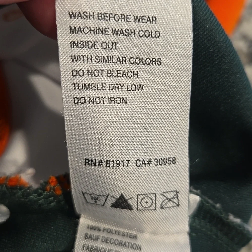 NIKE MIAMI HURRICANES CHEERLEADER DRESS. SIZE 18 MONTHS.